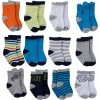 Onesies® Brand BabyPreemie - 24M 12-Pack Baby Boy's Multi-Colored Jersey Crew Socks