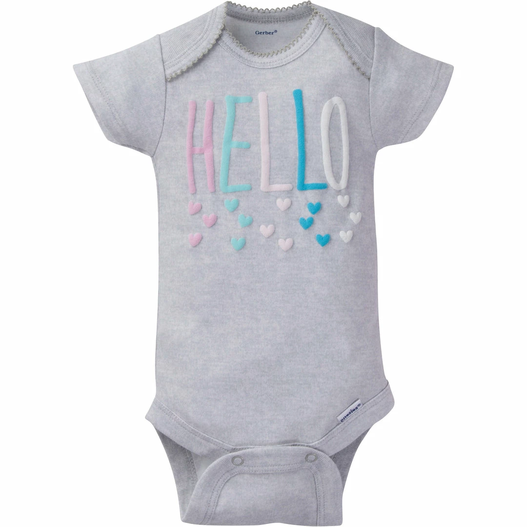 Best deal 🥰 Gerber® BabyPreemie - 24M 8-Pack Baby 👧 Girls Clouds Short-Sleeve Onesies® Bodysuits 🤩 3 Gerber® BabyPreemie - 24M 8-Pack Baby Girls Clouds Short-Sleeve Onesies® Bodysuits