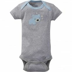 Gerber® 5-Pack Organic Baby Boys Bear Short Sleeve Onesies® Bodysuits BabyPreemie - 24M