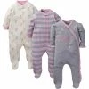 Gerber® 3-Pack Girls Bunny Star Organic Sleep N' Play BabyPreemie - 24M