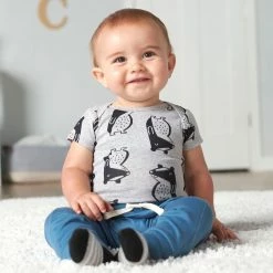 Cheap 🥰 Gerber® 5-Pack Baby Boys Comfy Stretch Badger Short Sleeve Onesies® Bodysuits BabyPreemie - 24M 💯 10 Gerber® 5-Pack Baby Boys Comfy Stretch Badger Short Sleeve Onesies® Bodysuits BabyPreemie - 24M