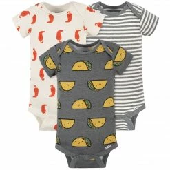 Gerber® 3-Pack Baby Taco Short Sleeve Onesies® Bodysuits