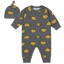 Gerber® 2-Piece Baby Taco Coverall And Cap Set
