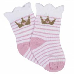 Gerber® 8-Pack Girl's Princess Wiggle Proof® Jersey Crew Socks BabyPreemie - 24M