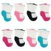 Gerber® 8-Pack Baby Girls Mary Janes Wiggle Proof® Socks