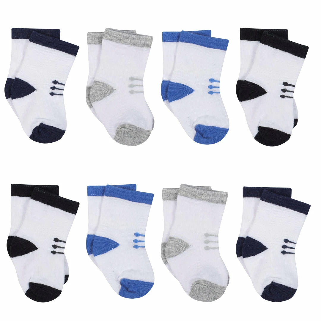 Coupon 🧨 Gerber® 8-Pack Baby Boy's Laces Wiggle Proof® 🧦 Socks 🥰 1 Gerber® 8-Pack Baby Boy's Laces Wiggle Proof® Socks