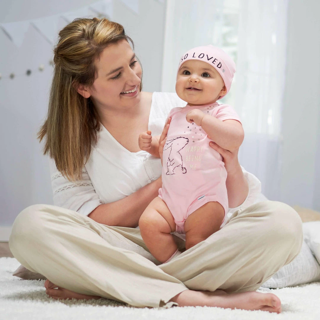 Cheap 🛒 Gerber® 5-Pack Baby 👧 Girls Bunny Short Sleeve Onesies® Bodysuits BabyPreemie - 24M ⌛ 3 Gerber® 5-Pack Baby Girls Bunny Short Sleeve Onesies® Bodysuits BabyPreemie - 24M