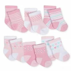 Gerber® 6-Pack Girls Princess Castle Wiggle Proof® Crew Socks