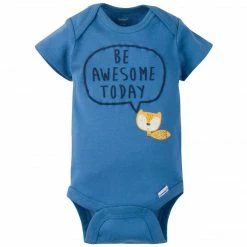 Gerber® 5-Pack Baby Boys Fox Short Sleeve Onesies® Bodysuits