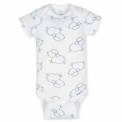 Gerber® 8-pack Baby Neutral Sheep Short Sleeve Onesies® Bodysuits BabyPreemie - 24M