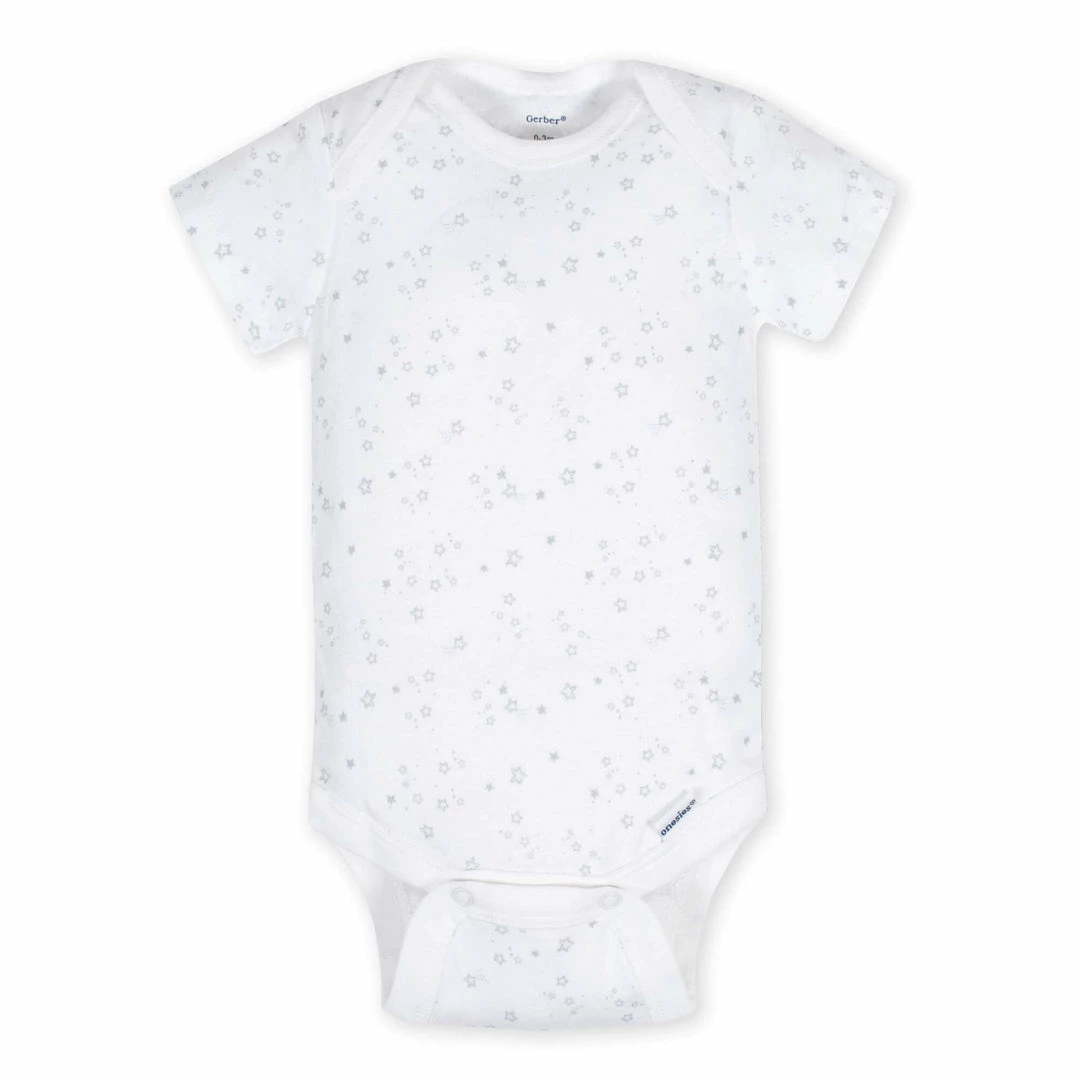 New 🔔 Gerber® 5-Pack Baby Neutral Lamb Short Sleeve Onesies® Bodysuits 🧨 7 Gerber® 5-Pack Baby Neutral Lamb Short Sleeve Onesies® Bodysuits