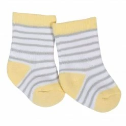 Gerber® 6-Pack Baby Neutral Elephant Wiggle Proof® Crew Socks BabyPreemie - 24M