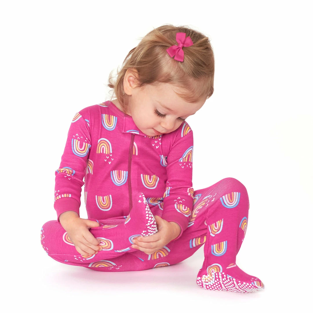 Wholesale 👏 Gerber® 4-Pack Baby & Toddler 👧 Girls Dreams & Rainbows Snug Fit Footed Cotton Pajamas BabyPreemie - 24M 🛒 3 Gerber® 4-Pack Baby & Toddler Girls Dreams & Rainbows Snug Fit Footed Cotton Pajamas BabyPreemie - 24M