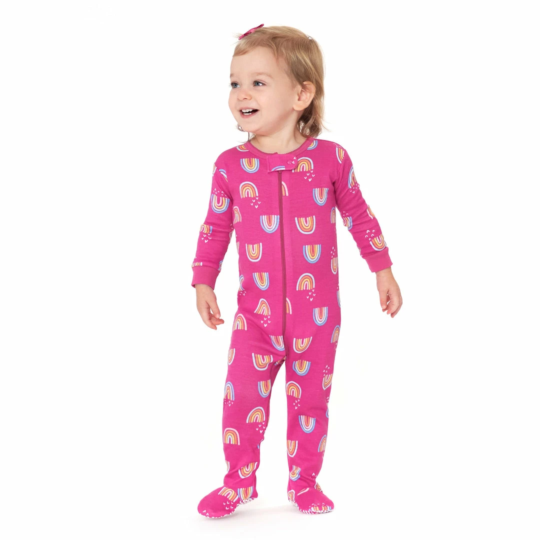 Wholesale 👏 Gerber® 4-Pack Baby & Toddler 👧 Girls Dreams & Rainbows Snug Fit Footed Cotton Pajamas BabyPreemie - 24M 🛒 2 Gerber® 4-Pack Baby & Toddler Girls Dreams & Rainbows Snug Fit Footed Cotton Pajamas BabyPreemie - 24M
