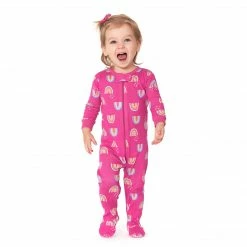Gerber® BabyPreemie - 24M 2-Pack Baby & Toddler Girls Rainbows Snug Fit Footed Cotton Pajamas