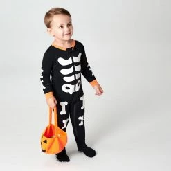 Gerber® BabyPreemie - 24M Baby Neutral Skeleton Snug Fit Footed Cotton Pajamas