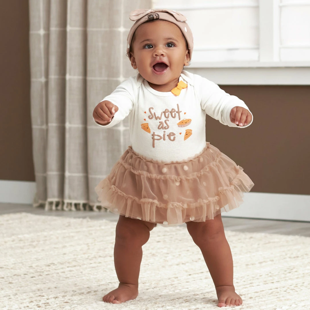 Best Sale 🌟 Gerber® 2-Piece Baby 👧 Girls Sweet As Pie 👗 Skirted Onesies® Bodysuit & Cap BabyPreemie - 24M 🧨 2 Gerber® 2-Piece Baby Girls Sweet As Pie Skirted Onesies® Bodysuit & Cap BabyPreemie - 24M