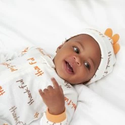 Gerber® 2-Piece Baby Neutral Turkey Sleep 'n Play & Hat BabyPreemie - 24M