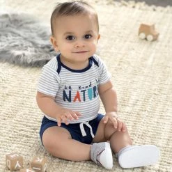 Gerber® BabyPreemie - 24M Baby Boys 4-Piece Wild Side Onesies® Bodysuit, Shirt, Shorts, & Pants Set