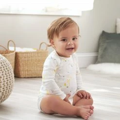 Gerber® 3-Pack Baby Neutral Baby Safari Long Sleeve Onesies® Bodysuits