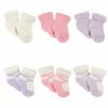 Gerber® BabyPreemie - 24M 6-Pack Baby Girls Bunny Ballerina Wiggle Proof® Terry Bootie Socks