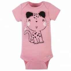 Gerber® 8-Pack Baby Girls Leopard Short Sleeve Onesies® Bodysuits BabyPreemie - 24M