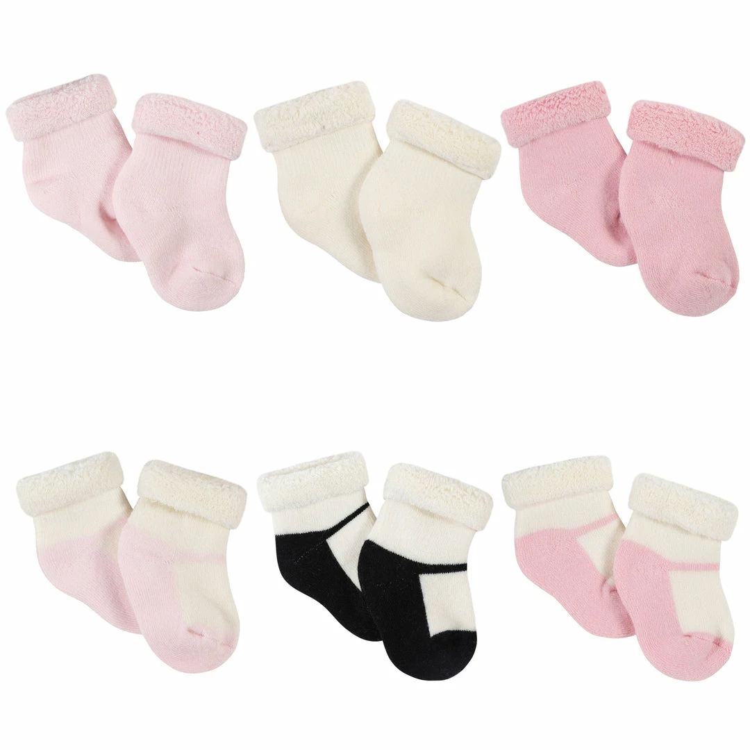 Best deal 🔔 Gerber® 6-Pack Baby 👧 Girls Leopard Wiggle Proof® Terry Bootie 🧦 Socks BabyPreemie - 24M ❤️ 1 Gerber® 6-Pack Baby Girls Leopard Wiggle Proof® Terry Bootie Socks BabyPreemie - 24M