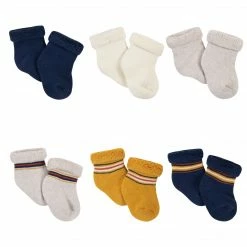 Gerber® 6-Pack Baby Boys Fox Wiggle Proof® Terry Bootie Socks