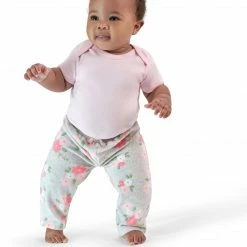 Gerber® 4-Pack Baby Girls Floral Microfleece Pants