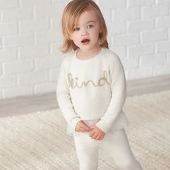 Gerber® Kids BabyPreemie - 24M Infant & Toddler Girls White Sweater With Tulle Trim