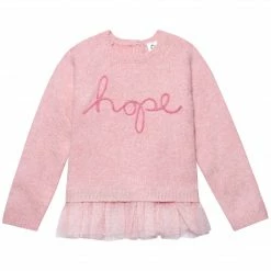 Gerber® Kids BabyPreemie - 24M Infant & Toddler Girls Pink Sweater With Tulle Trim