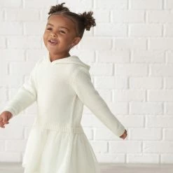 Gerber® Kids BabyPreemie - 24M Infant & Toddler Girls White Sweater Dress With Tulle Skirt