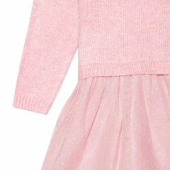Gerber® Kids Infant & Toddler Girls Pink Sweater Dress With Tulle Skirt BabyPreemie - 24M