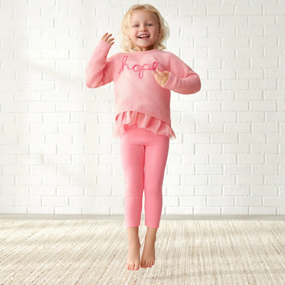 New 🧨 Gerber® Kids Infant & Toddler 👧 Girls Pink Leggings 👍 4 Gerber® Kids Infant & Toddler Girls Pink Leggings