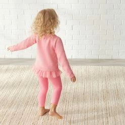 New 🧨 Gerber® Kids Infant & Toddler 👧 Girls Pink Leggings 👍 9 Gerber® Kids Infant & Toddler Girls Pink Leggings