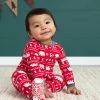 Gerber® Baby Neutral Bear Fair Isle Snug Fit Footed Cotton Pajamas