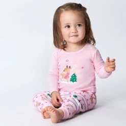 Gerber® BabyPreemie - 24M 2-Piece Infant & Toddler Girls Winter Wonderland Snug Fit Cotton Pajamas