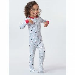 Gerber® 2-Pack Baby Neutral Bear & Snowman Snug Fit Footed Cotton Pajamas BabyPreemie - 24M