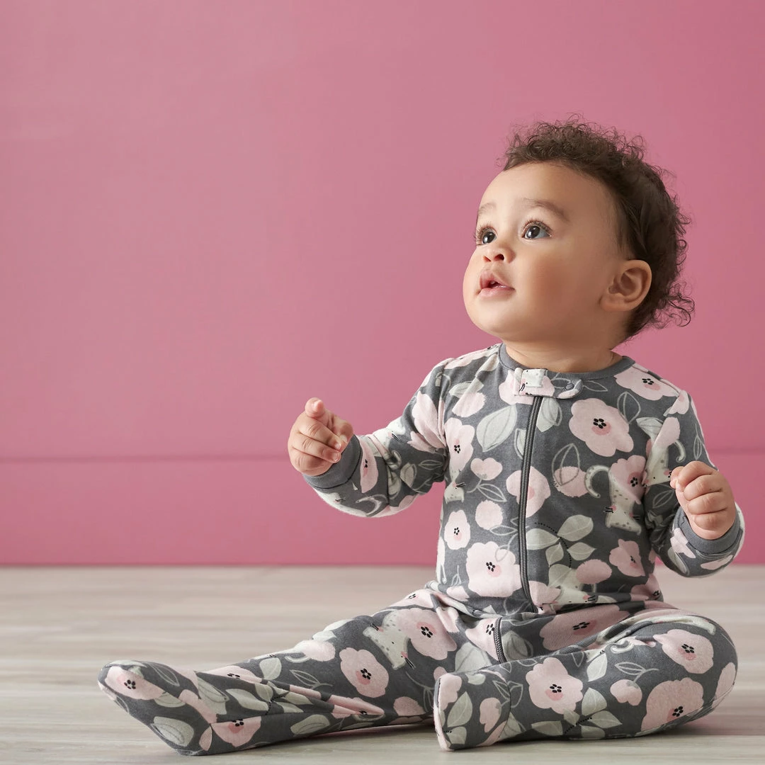 Buy 💯 Gerber® 2-Pack Baby 👧 Girls Comfy Stretch Floral Leopard Sleep 'n Plays 😉 2 Gerber® 2-Pack Baby Girls Comfy Stretch Floral Leopard Sleep 'n Plays
