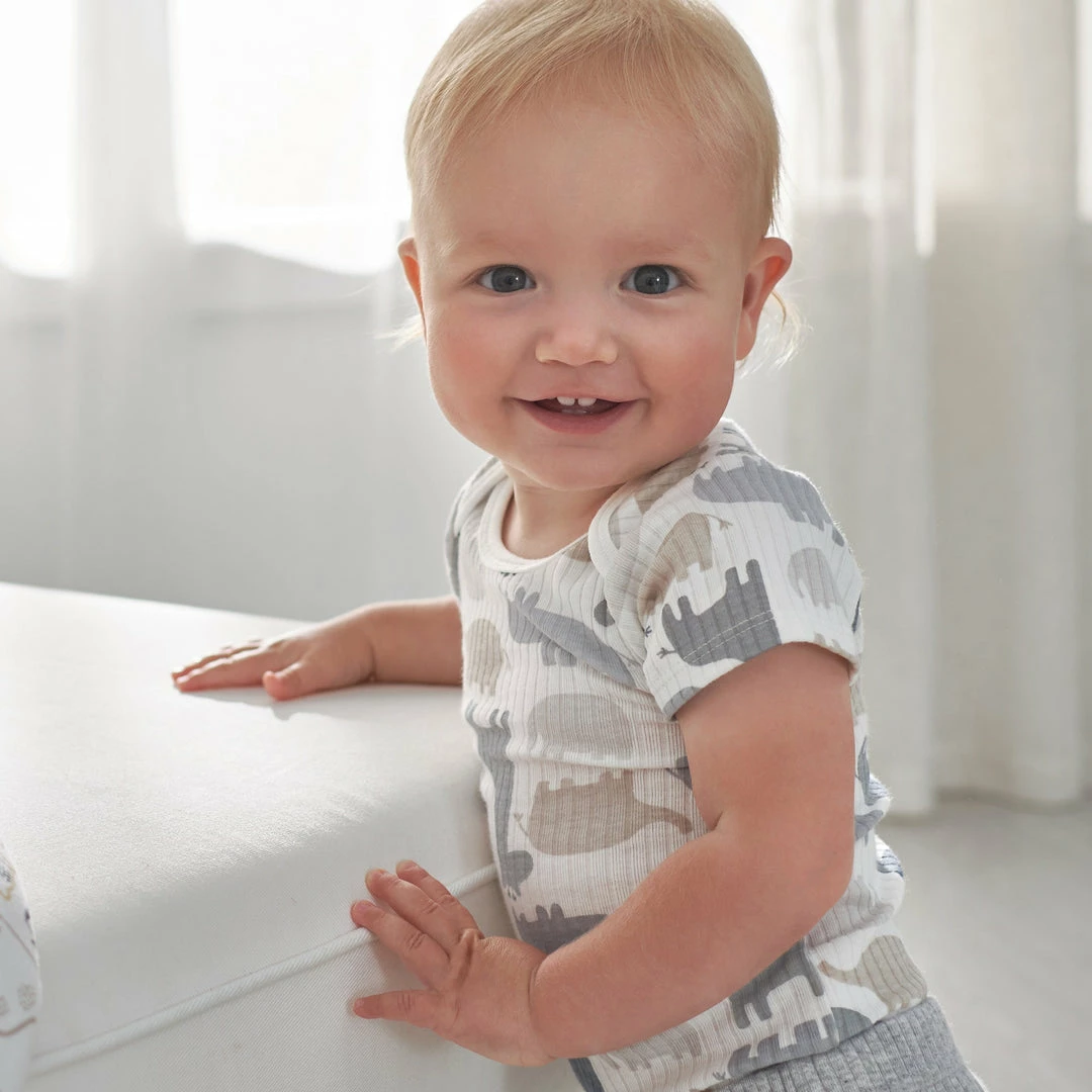 Deals 🎉 Gerber® 3-Pack Organic Baby Boys Jungle Short Sleeve Onesies® Bodysuits 😍 2 Gerber® 3-Pack Organic Baby Boys Jungle Short Sleeve Onesies® Bodysuits