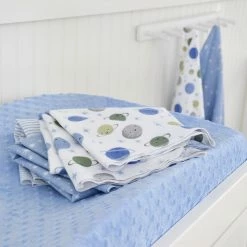 Gerber® 5-Pack Baby Boys Space Flannel Receiving Blankets BabyPreemie - 24M