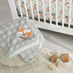 Gerber® BabyPreemie - 24M Boys Happy Fox Plush Blanket