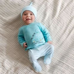 Gerber® 3-Piece Baby Boys Dino Blues Take Me Home Set