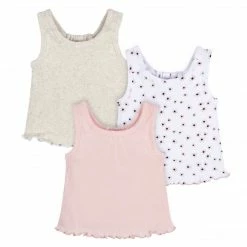 Gerber® 3-Pack Baby & Toddler Girls Sweet Florals Racer Back Tank Tops