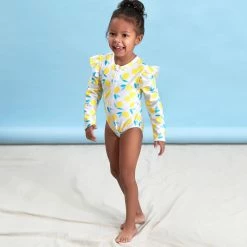 Gerber® See What's New Baby & Toddler Girls Lemon Squeeze Rash Guard