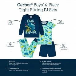 Cheap 🔥 Gerber® See What's New 4-Piece Infant & Toddler Boys Bug Expert Snug Fit Cotton Pajamas 👍 13 Gerber® See What's New 4-Piece Infant & Toddler Boys Bug Expert Snug Fit Cotton Pajamas