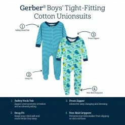Gerber® 2-Pack Baby & Toddler Boys Bug Expert Snug Fit Footed Cotton Pajamas See What's New
