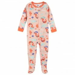 Wholesale 🥰 Gerber® 2-Pack Baby & Toddler 👧 Girls Mermaid Snug Fit Footed Cotton Pajamas ✨ 9 Gerber® 2-Pack Baby & Toddler Girls Mermaid Snug Fit Footed Cotton Pajamas