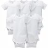 Gerber® 5-Pack White Short Sleeve Onesies® Bodysuits