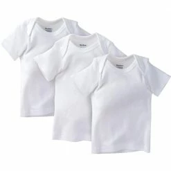 Gerber® 3-Pack Boys' & Girls' White Slip-On Shirt BabyPreemie - 24M